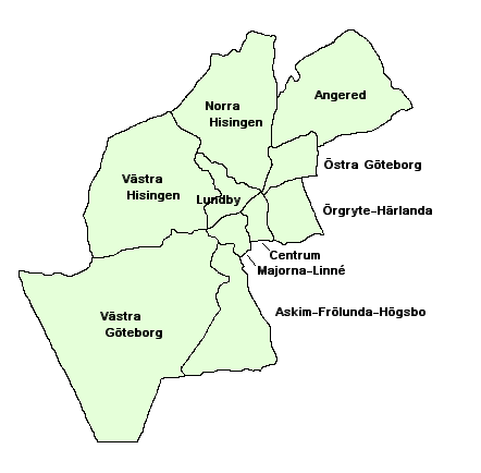 Göteborgs administrativa stadsdelar